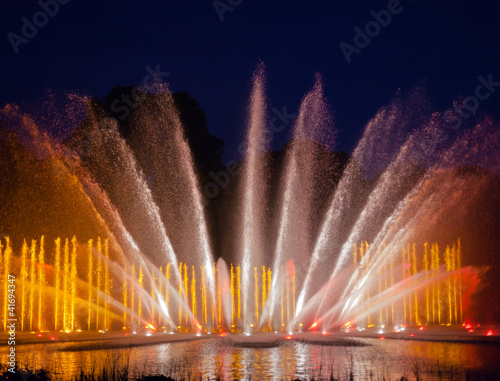 Wasserlichtorgel in Hamburg