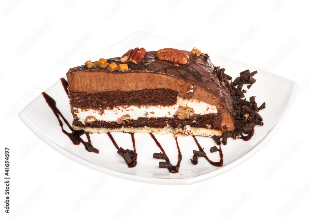 Piece of chocolate cake Piece of chocolate cake