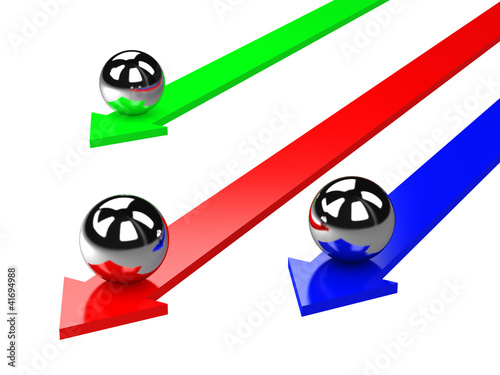 The colored arrows