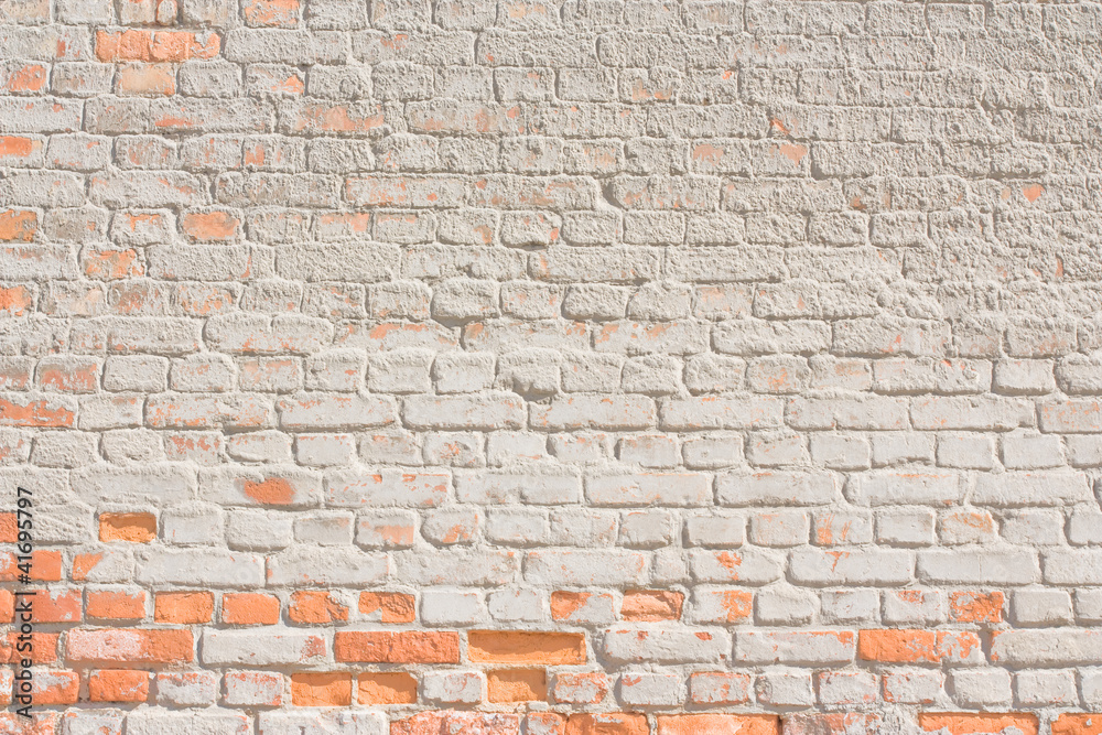Fototapeta premium white brick wall background or texture