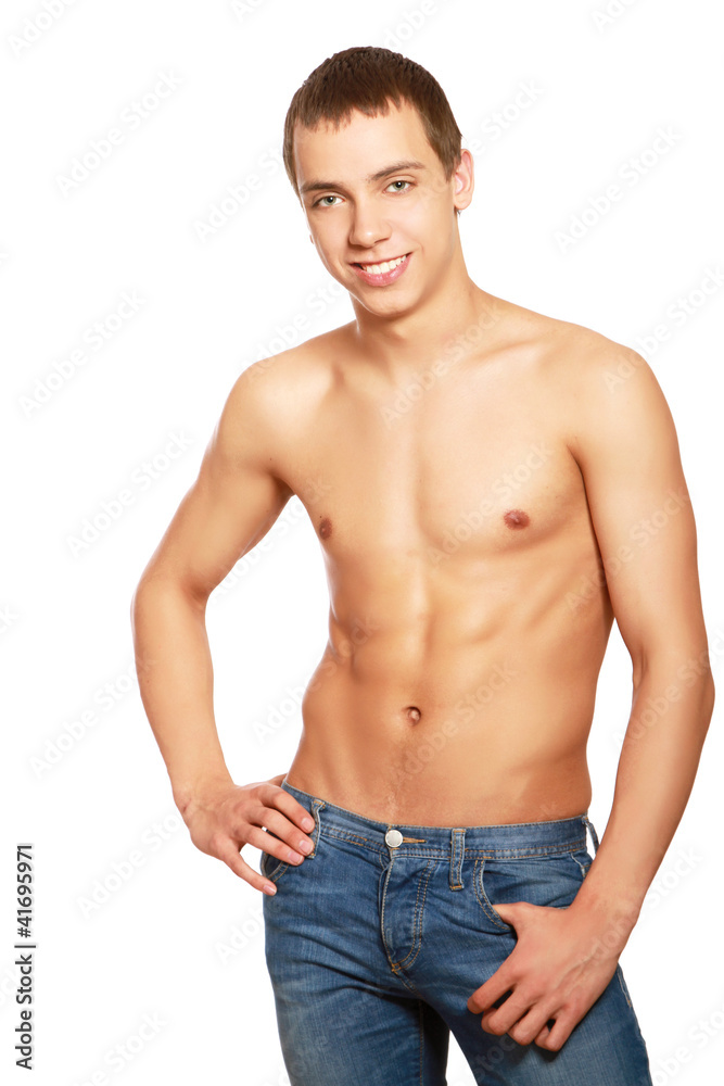 Portrait of a young man, isolated on white background Portrait of a young man, isolated on white background