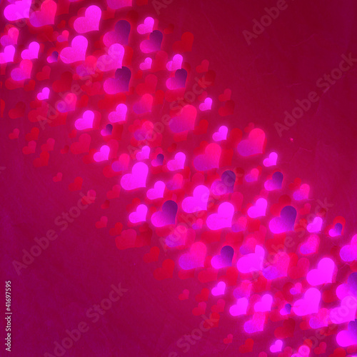 Wallpaper Mural Valentine s day background with hearts Torontodigital.ca