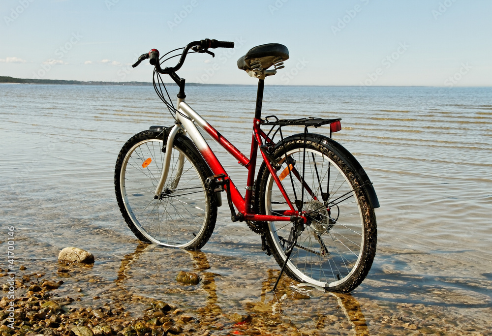 Bike at the sea.