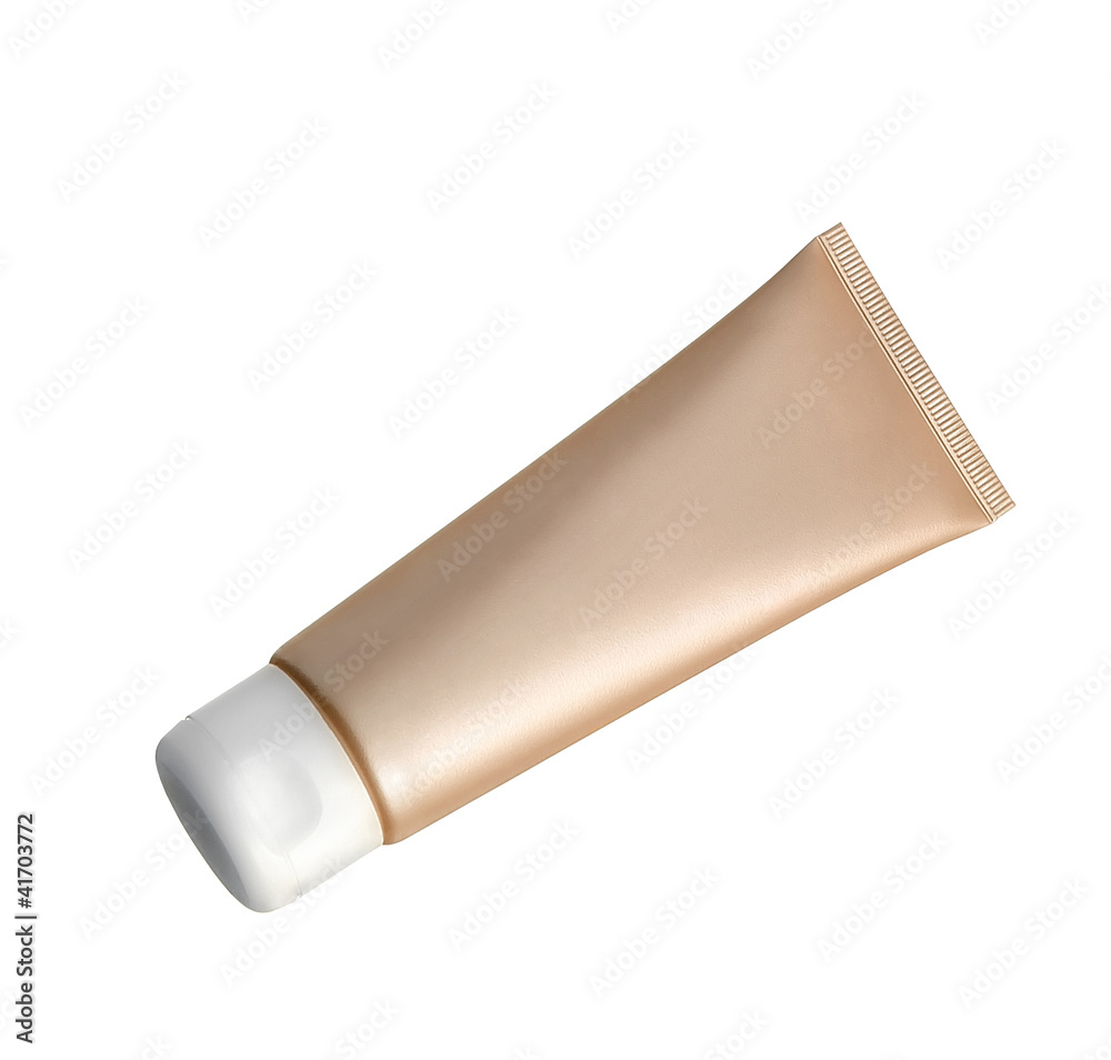 liquid makeup foundation in tube isolated on white background liquid makeup foundation in tube isolated on white background