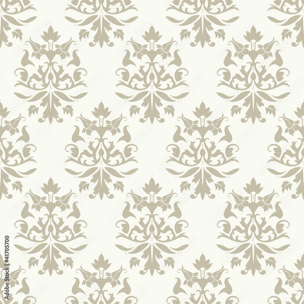 Seamless Flowers/Leafs Damask Pattern Light Seamless Flowers/Leafs Damask Pattern Light