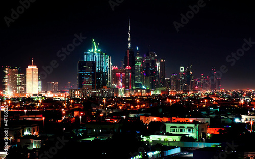 Dubai downtown night scene © Ievgen Skrypko