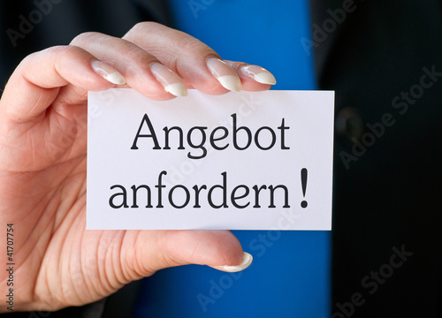 Angebot anfordern !