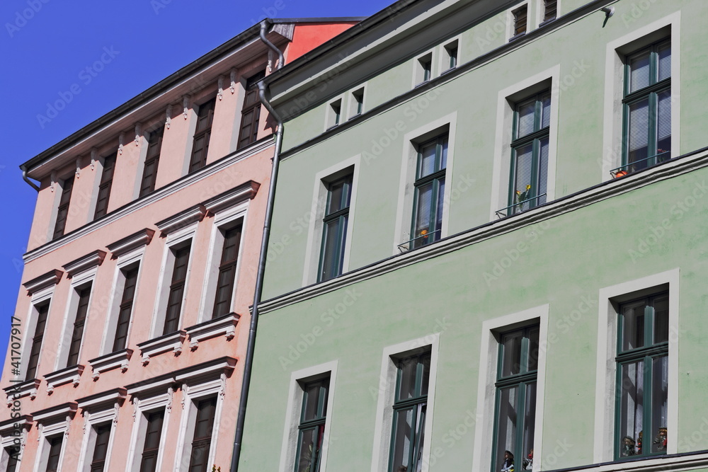 Obraz premium Wittenberg, Sanierte Altbauten