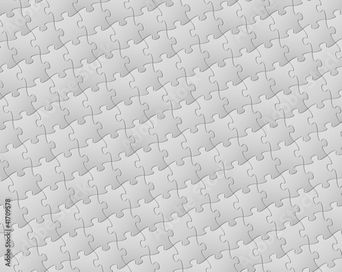 Vector background made from white puzzle pieces
