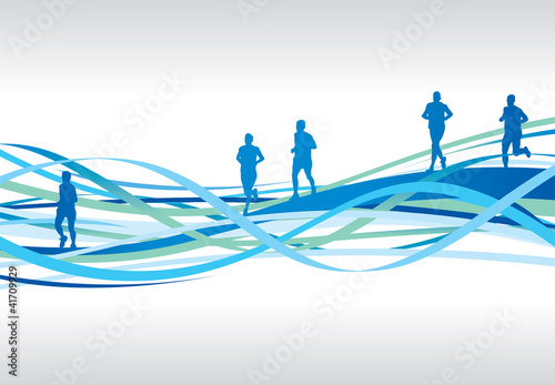 running background
