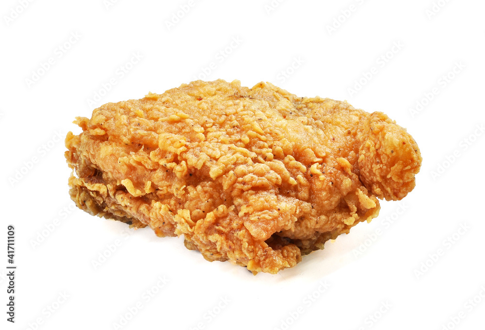 fried chicken isolated on white background fried chicken isolated on white background