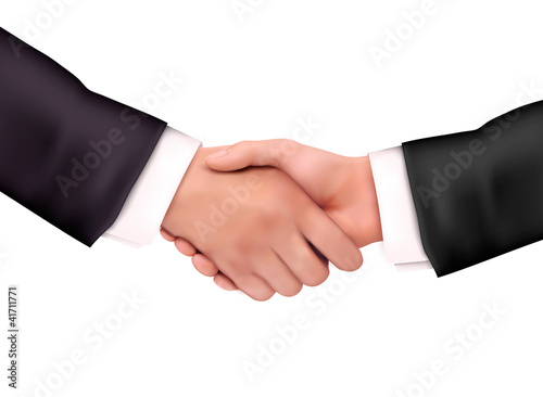 Handshake. Vector illustration