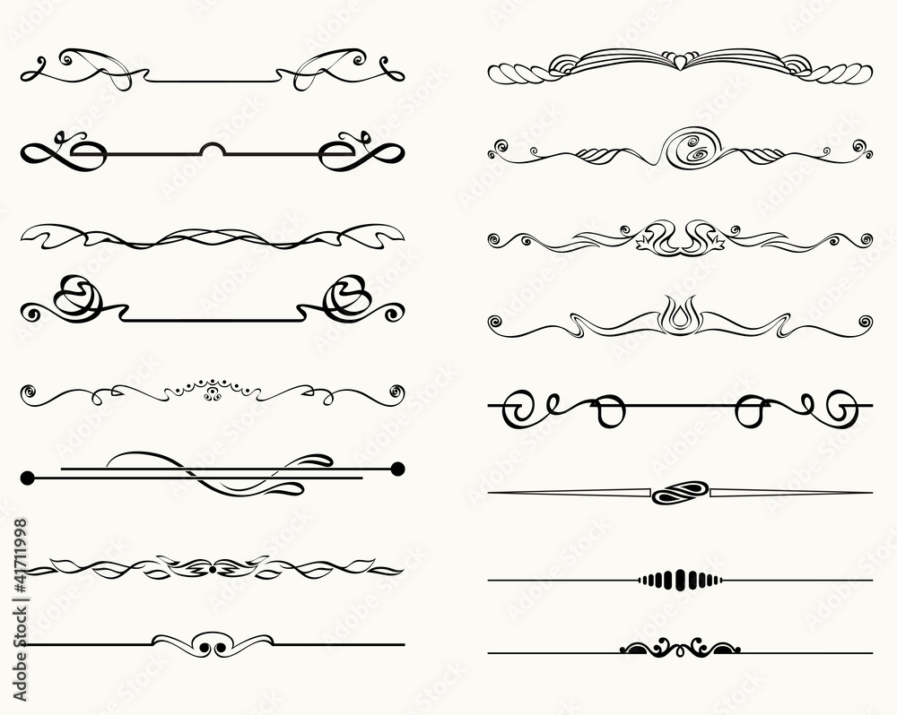 Exquisite Ornamental and Page Decoration Designs elements. Exquisite Ornamental and Page Decoration Designs elements.