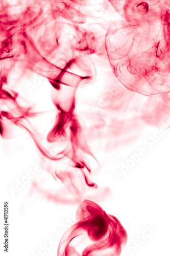 Real Smoke on a White Background