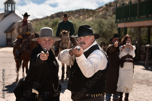 Tough Gunfighters With Weapons photo