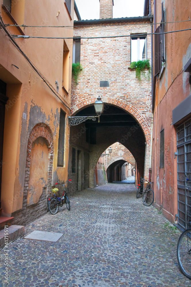 Street of the Vaults. Ferrara. Emilia-Romagna. Italy.