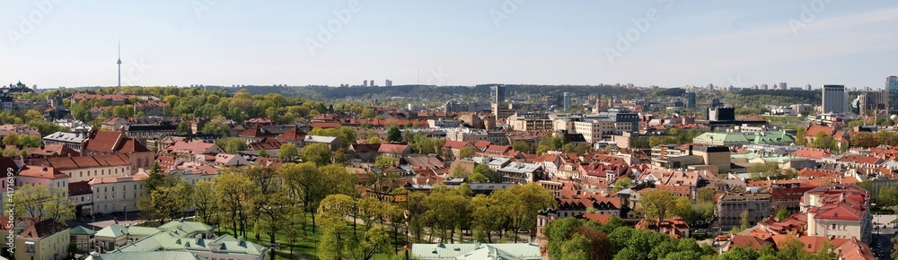Vilnius city panoramic view with TV tower