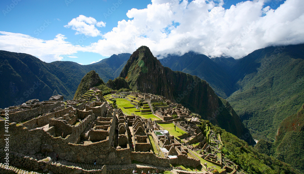 Machu Picchu Top View - obrazy, fototapety, plakaty 