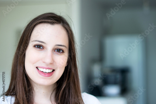 smiling young attractive woman