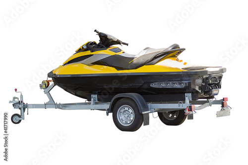 Jetski on a trailer