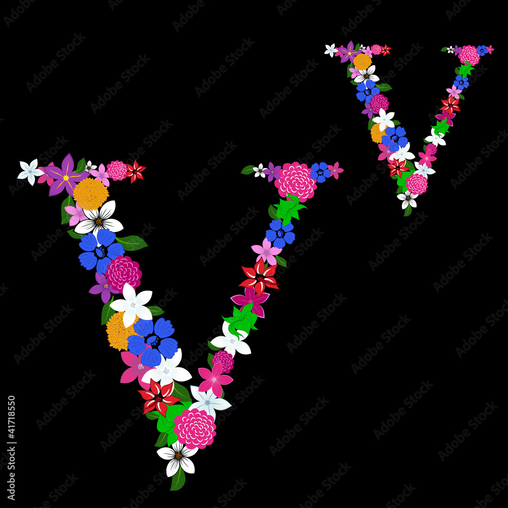 floral letter