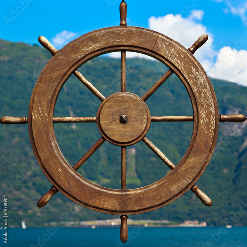Boat steering wheel