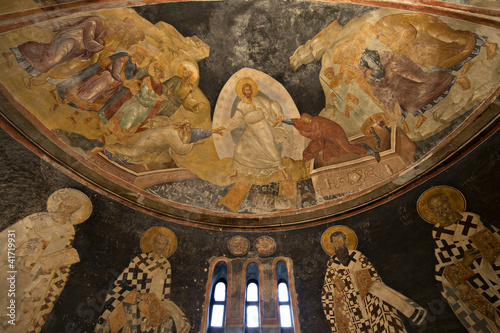 The patriarchs and bishops of the apse wall in Chora Church, Ist photo