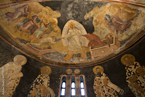 The patriarchs and bishops of the apse wall in Chora Church, Ist