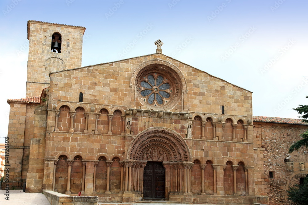 Santo Domingo romanesque church Soria city Castile Spain