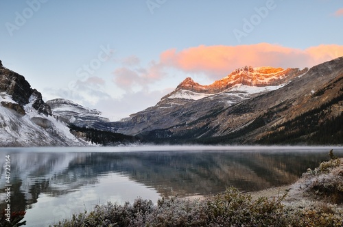 Bow Lake sunrise  Banff National Park