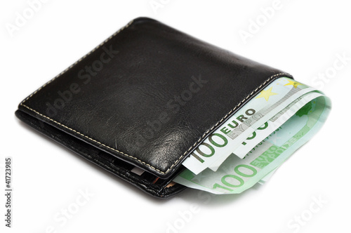Wallet with money isolated