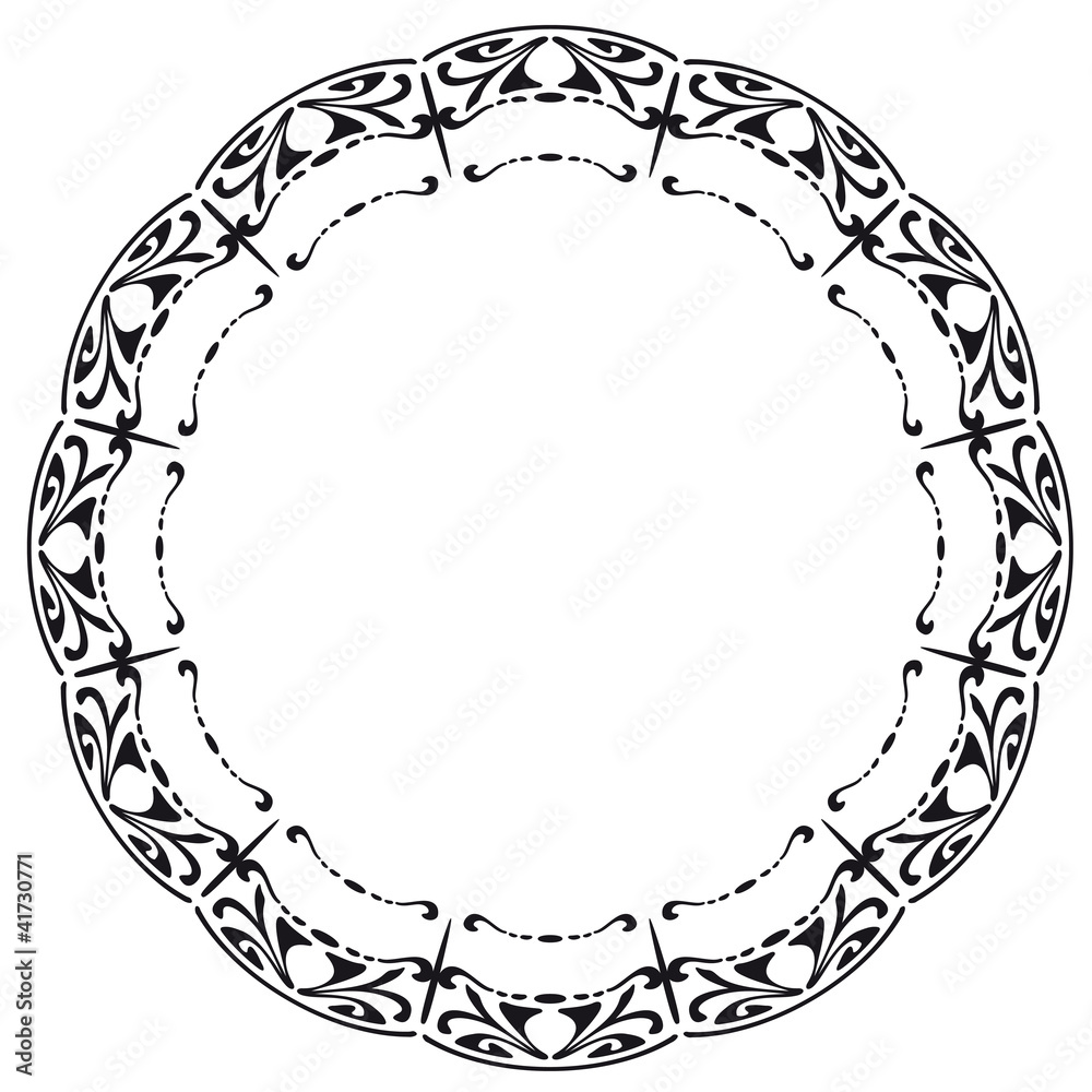 rounded-frame-in-the-style-of-art-nouveau-stock-vector-adobe-stock