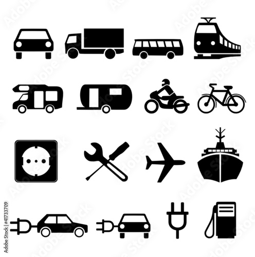 Symbole Set Verkehr