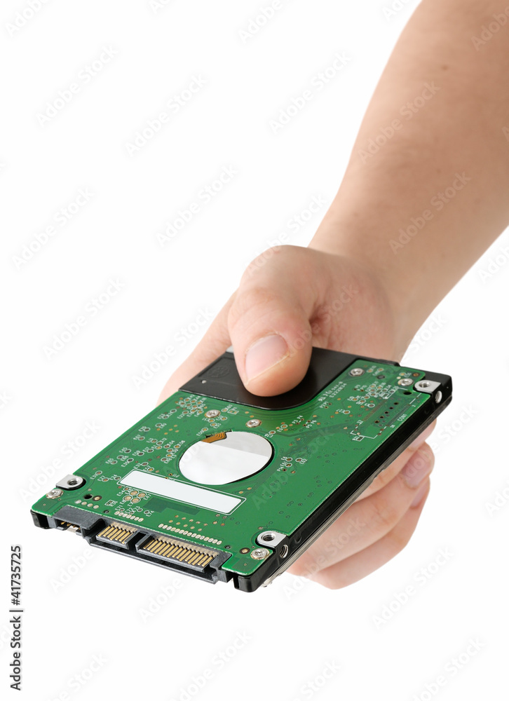 hard disk in hand hard disk in hand