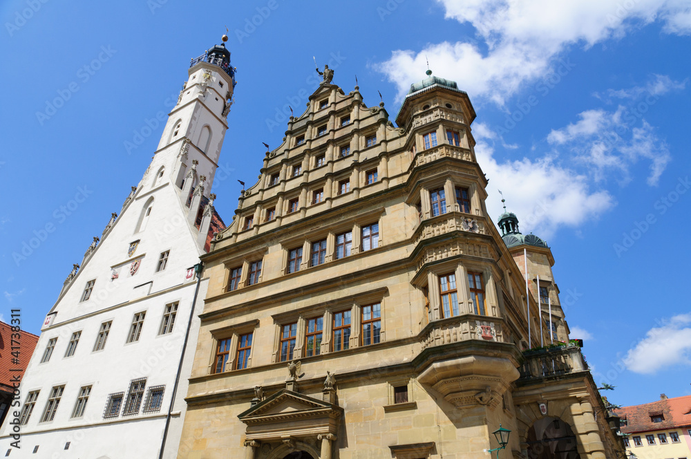 Historic Town Hall of Rothenburg ob der Tauber, Germany