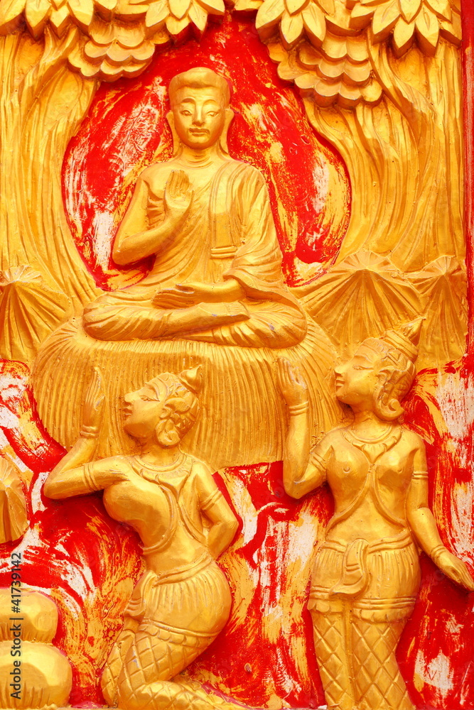 Fototapeta premium The Buddha asked her to overcome all three.