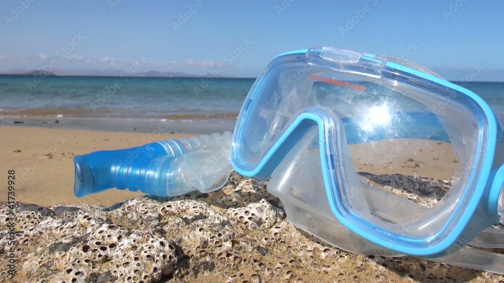 vidéo masque à la plage