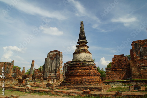 Ancient Pagoda in Ayutthaya, Thailand