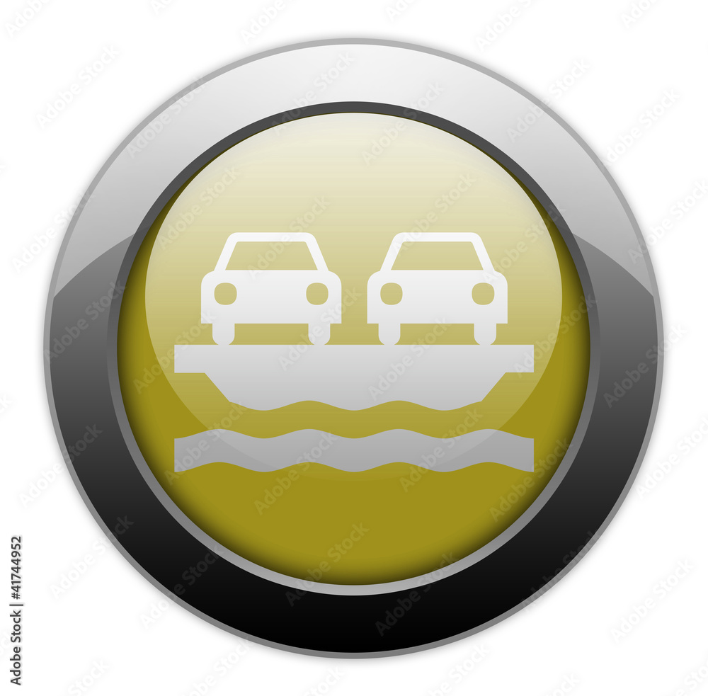 Yellow Metallic Orb Button Yellow Metallic Orb Button