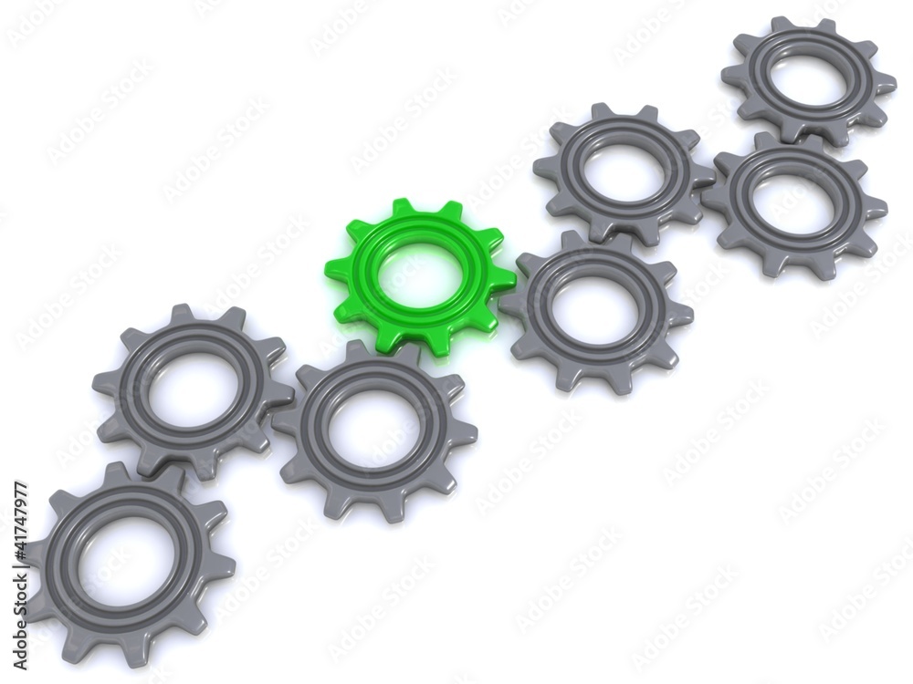 Gears on white Gears on white