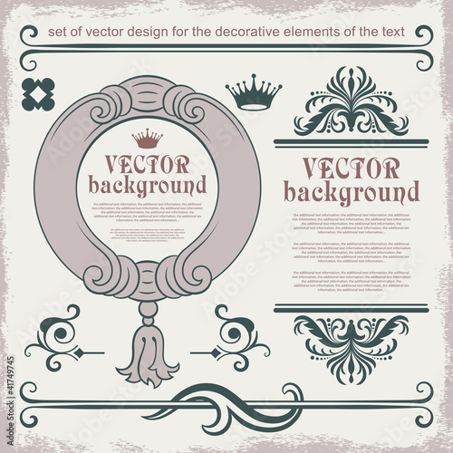 Vector decorative items