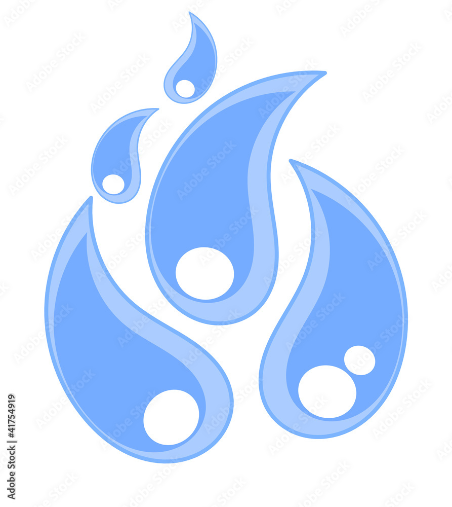 Obraz premium Water drops