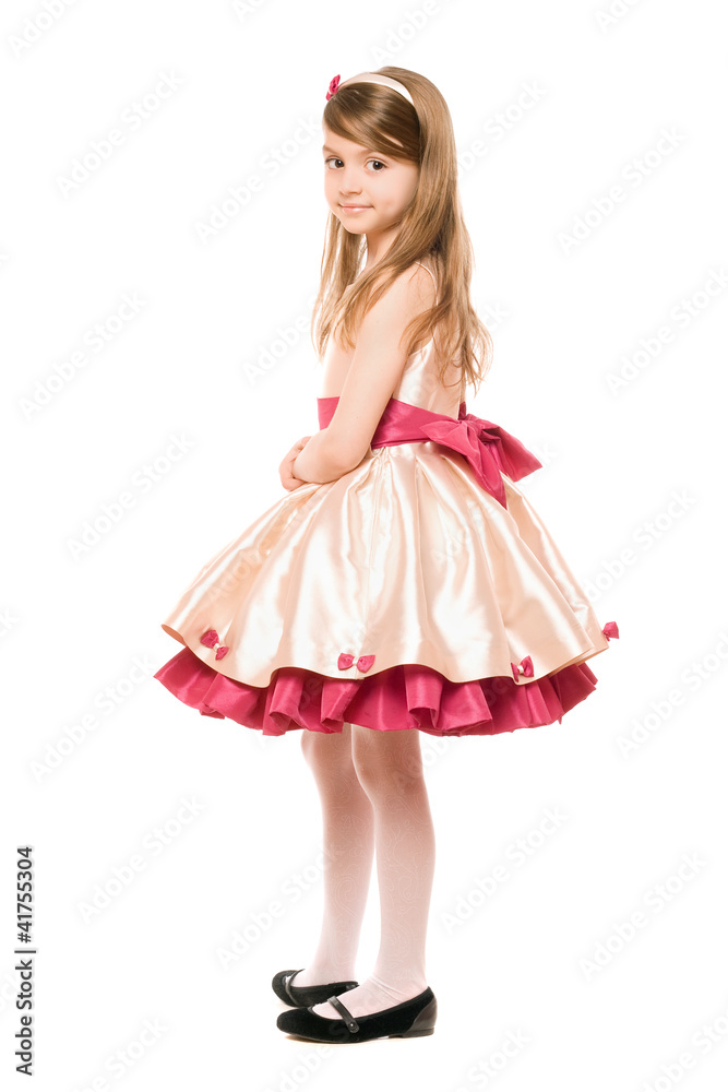Lovely little lady in a dress