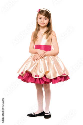 Beautiful little lady in a dress