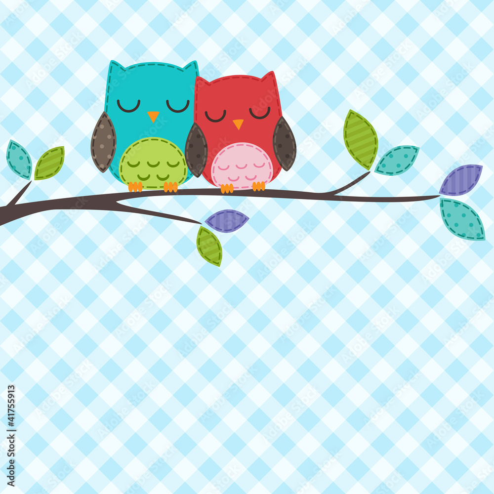 Fototapeta premium couple of owls