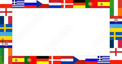 16 National flag Frame Pattern