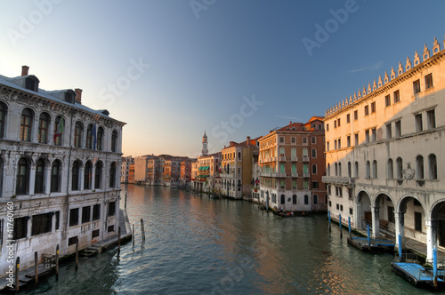 View from Rialto Bridge in Venice  Italy