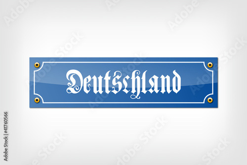 Deutschland Straßenschild