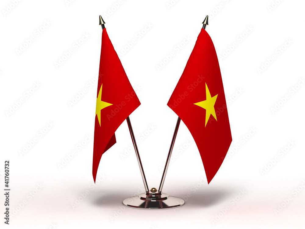 Obraz premium Miniature Flag of Vietnam (Isolated)