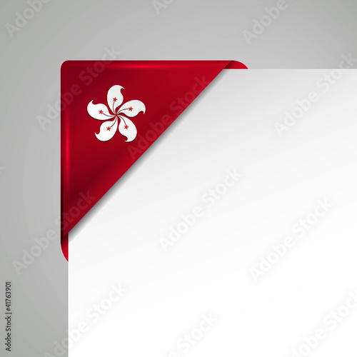 hong kong metallic vector corner